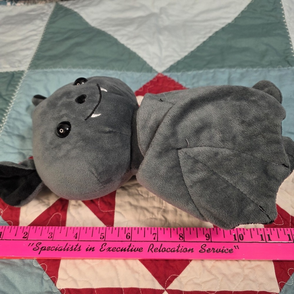 Send A Friend 12" Plush Binks Bat Black Gray Black Stuffed Animal Toy - Picture 5 of 8
